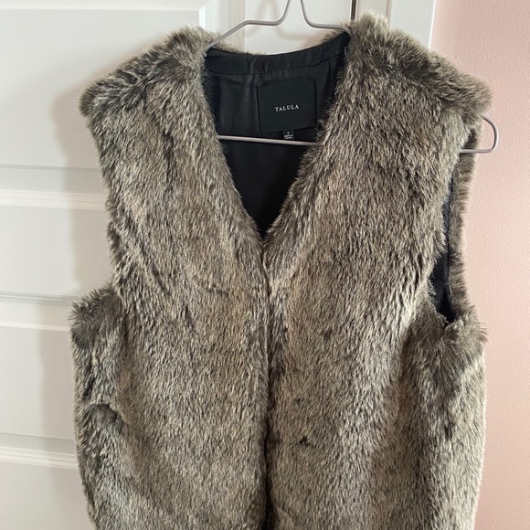 Talula Aritzia faux fur vest - Picture 1 of 4